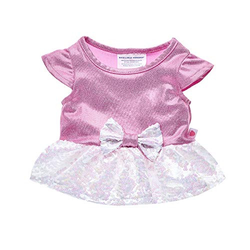 Build A Bear Workshop Pink Sequin Sparkle Dress