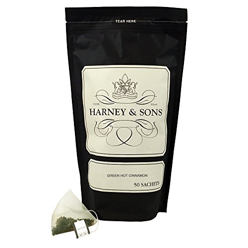 Harney & Sons Green Hot Cinnamon Spice, 50ct sachet bag