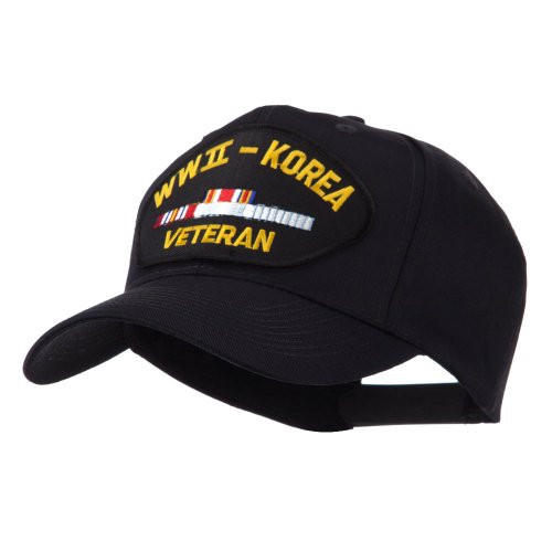 e4Hats.com Veteran Military Large Patch Cap - WW2 Korea OSFM