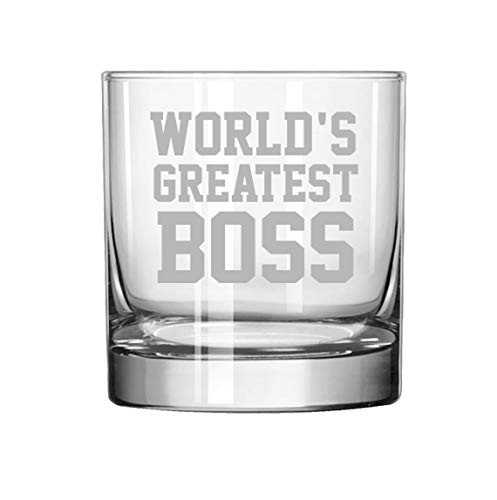 11 oz Rocks Whiskey Highball Glass World's Greatest Boss