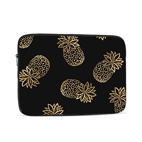 MacBook Air 11 Case Summer Golden Pineapples MacBook Assessories Multi-Color  and  Size Choices?10/12/13/15/17 Inch Computer Tablet Briefcase Carrying Bag