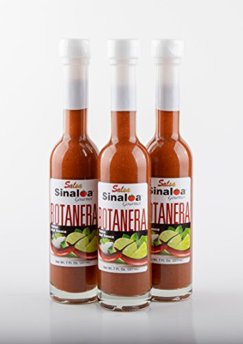 Salsa Sinaloa Botanera Hot Sauce set of 3 3 Bottles