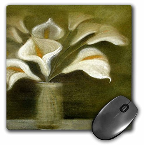 3dRose LLC 8 x 8 x 0.25 Inches Mouse Pad, Flowers Calla Lily (mp_18262_1)