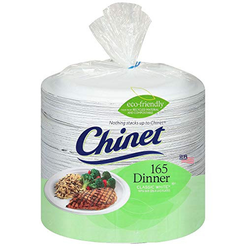 An Item of Chinet Classic White 10-3/8inch  Dinner Plates 165 ct. - Pack of 1 - Bulk Disc