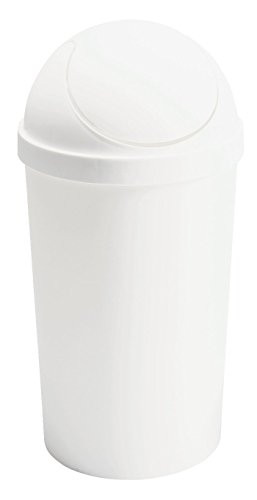 Sterilite White 12 Qt Swing-Top Wastebasket