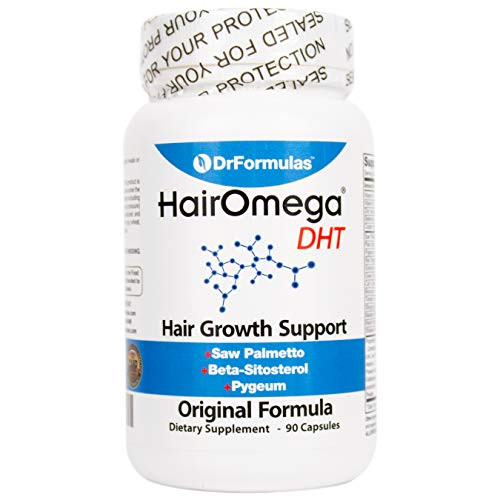DrFormulas Original Hair Vitamins without Biotin HairOmega DHT Blocker Hair Growth Supplement Pills, 45 Day Supply DrFormulas Original Hair Vitamins without Biotin HairOmega DHT Blocker Hair Growth Supplement Pills, 45 Day Supply