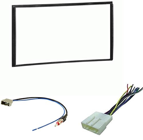 ASC Car Stereo Install Dash Kit, Wire Harness, and Antenna Adapter for installing a Double Din Aftermarket Radio for select Nissan- Vehicle guide listed below ASC Car Stereo Install Dash Kit, Wire Harness, and Antenna Adapter for installing a Double Din Aftermarket Radio for select Nissan- Vehicle guide listed below