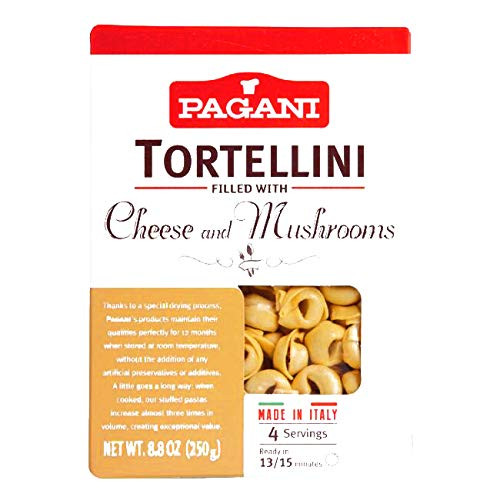 Pagani Cheese and Mushrooms Tortellini 8.8 oz each 1 Item Per Order, not per case