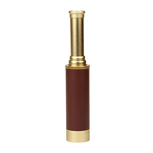 GorNorriss Retro Pirate Telescope Zoomable, Brass Telescope 25x30 Zoomable Spyglass Collapsible Handheld Monocular Scope Wit for Camping Hunting Boating Gift GorNorriss Retro Pirate Telescope Zoomable, Brass Telescope 25x30 Zoomable Spyglass Collapsible Handheld Monocular Scope Wit for Camping Hunting Boating Gift