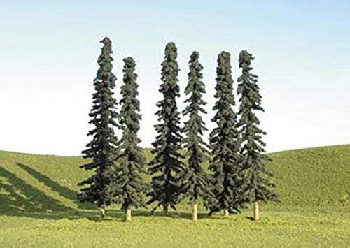 Bachmann Trains - SCENE SCAPES - 8inch - 10inch  CONIFER TREES 3 per box - O Scale