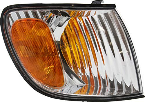 Aftermarket Corner Light Compatible with 2001-2003 Toyota Sienna Plastic Clear  and  Amber Lens With bulb Passenger Side