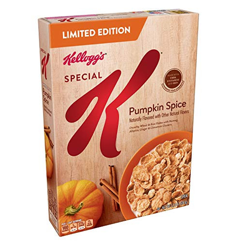 Discontinued Version Kellogg's Special K, Breakfast Cereal, Pumpkin Spice, Limited Edition, 12.4oz Box