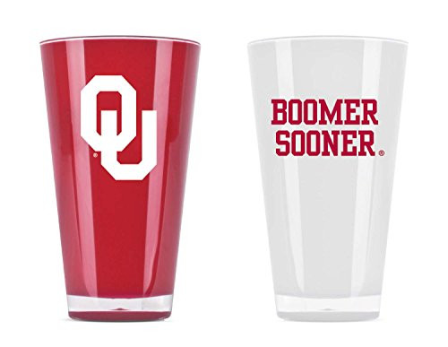 Duck House NCAA Oklahoma Sooners 20oz Insulated Acrylic Tumbler Set of 2