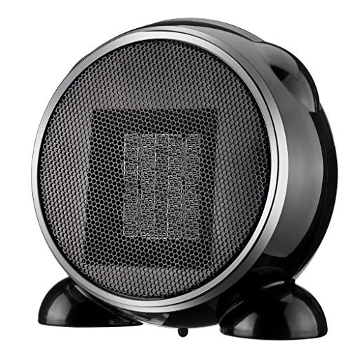 Fan Heater, 500W Personal Mini Space Heater Portable Electric Heaters Fan for Home and Office Indoor Use with Ceramic Heating Element and Overheat Protection Black Fan Heater, 500W Personal Mini Space Heater Portable Electric Heaters Fan for Home and Office Indoor Use with Ceramic Heating Element and Overheat Protection Black