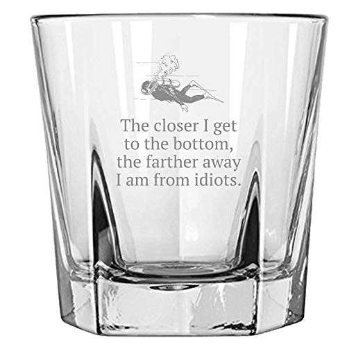 Funny Scuba Diver Gift - Diving Rocks Glass - Closer To Bottom, Farther Away From Idiots - Diver Present Idea - Whiskey Tumbler Funny Scuba Diver Gift - Diving Rocks Glass - Closer To Bottom, Farther Away From Idiots - Diver Present Idea - Whiskey Tumbler