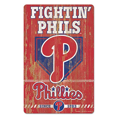 MLB Philadelphia Phillies 11-By-17-Inch Killen Print Wood Sign