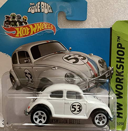 2014 Hot Wheels Hw Workshop 191/250 - Herbie The Love Bug Volkswagen Beetle - Ships in a Box