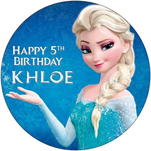Frozen Anna Round Personalized Edible Cake Image Cake Topper Decoration - 6inch  Inches Circle