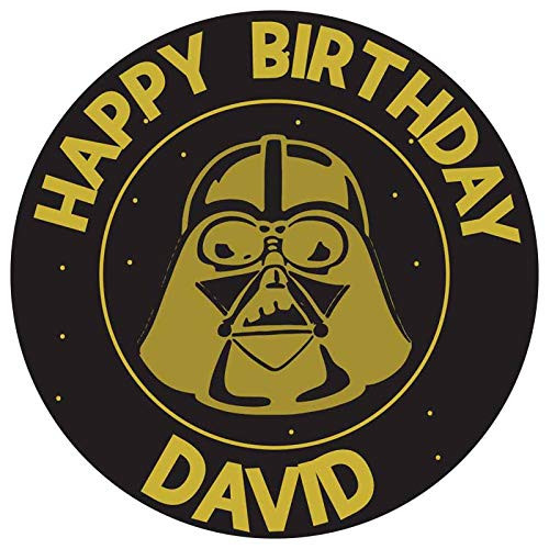 Darth Vader Round Personalized Edible Cake Image Cake Topper Decoration - 6inch  Inches Circle