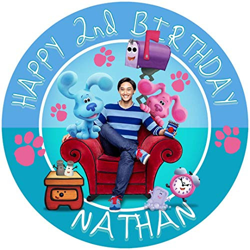 Blues Clues Round Personalized Edible Cake Image Cake Topper Decoration - 6inch  Inches Circle