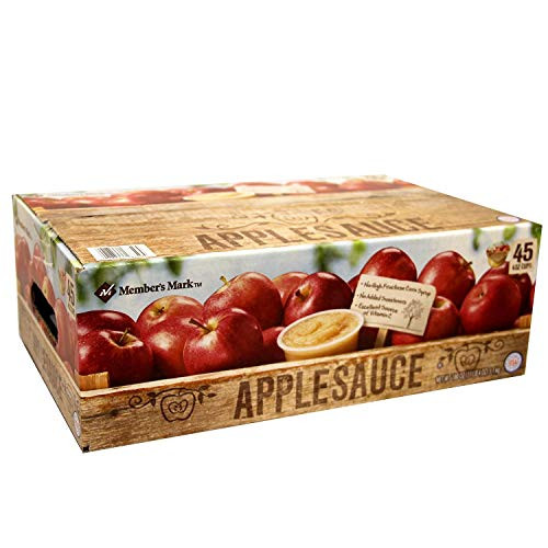 Members Mark Applesauce 4 oz. ea., 45 ct. pack of 2 Members Mark Applesauce 4 oz. ea., 45 ct. pack of 2