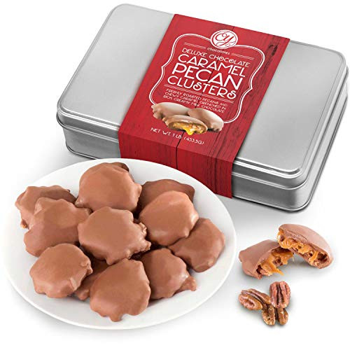 Milk Chocolate Caramel Pecan Clusters Gift Tin