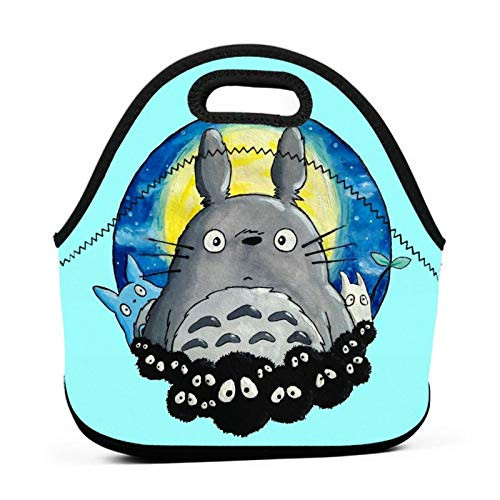 My Neighbor Totoro Lunch Bag Neoprene Portable Insulated Reusable Leakproof Lunch Box Tote For Work Outdoor Travel Picnic