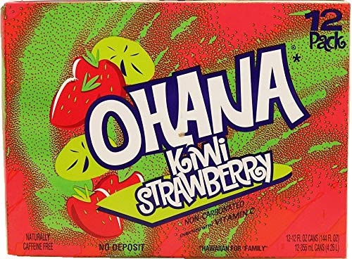 Faygo Ohana kiwi strawberry flavored drink, contains no juice, 12-fl. oz. cans 12-pack Suitcase