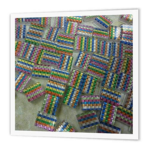 3dRose ht_13985_3 Striped Mah Jongg-Iron on Heat Transfer Paper for White Material, 10 by 10-Inch