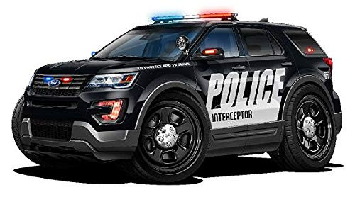 Explorer Police Interceptor SUV Police Cars Art Large 2ft Long Wall Graphic Decal Sticker Man Cave Garage Decor Boys Room Decor