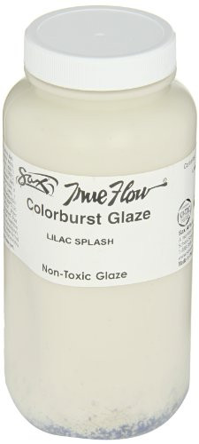 Sax True Flow Colorburst Glaze, Lilac Splash, 1 Pint
