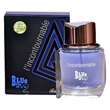 Blue for Men 2 EDP - Eau De Parfum 75 ML 2.5 oz  Exquisite Pour Homme Spray  Rejuvenating Citrus Accord with Smooth Woody and Musk Notes  Signature Dubai perfumery  by RASASI