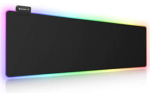RGB Gaming Mouse Pad, UtechSmart Large Extended Soft Led Mouse Pad with 14 Lighting Modes 2 Brightness Levels, Computer Keyboard Mousepads Mat 800 x 300mm / 31.5x11.8 inches RGB Gaming Mouse Pad, UtechSmart Large Extended Soft Led Mouse Pad with 14 Lighting Modes 2 Brightness Levels, Computer Keyboard Mousepads Mat 800 x 300mm / 31.5x11.8 inches