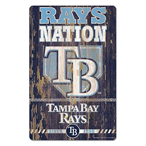 MLB Tampa Bay Devil Rays 11-By-17-Inch Killen Print Wood Sign