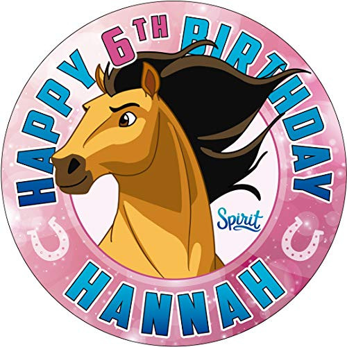 Spirit Round Personalized Edible Cake Image Cake Topper Decoration - 7.5inch  Inches Circle