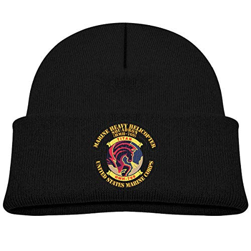 Lapptty Cap Marine Heavy Helicopter Squadron 769 Baby Boy Girl Beanie Hat Knitted Beanie Knit Beanie Black