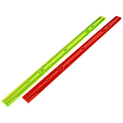 LITKO Space Fighter 2nd Edition Range Ruler Set, Fluorescent Green  and  Fluorescent Pink 2