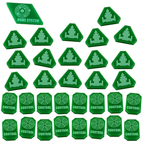 LITKO Command  and  Control Token Set Compatible with TI4, Green 33