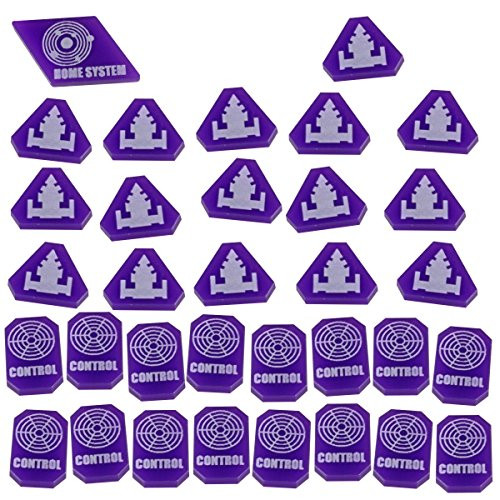 LITKO Command  and  Control Token Set Compatible with TI4, Purple 33