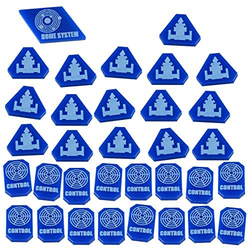 LITKO Command  and  Control Token Set Compatible with TI4, Blue 33