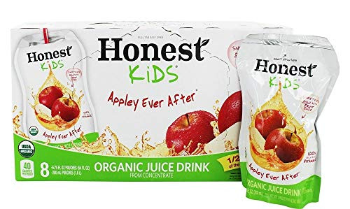 Honest Kids Appley Ever After Juice Drink, 6.75 Fluid Ounce - 8 per pack - 4 packs per case.