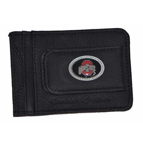 Siskiyou Ohio State Buckeyes Leather Card Holder Money Clip
