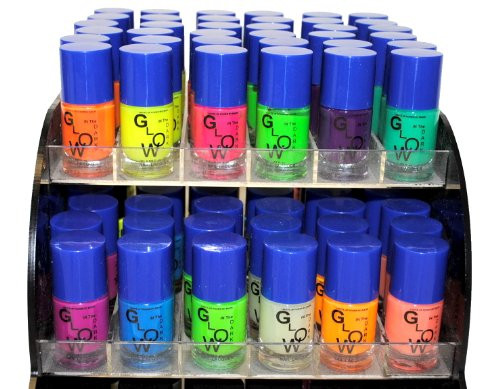 12 Color Glow In The Dark Nail Lacquer Nail Polish Combo Set plus  Scented Nail Polish Remover