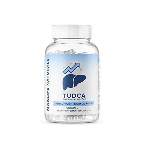 Tudca Liver Support Supplement - Tudca 500mg 60 SSERVINGS - Liver Cleanse - Liver Rescue Aid Bile Salts - Tudca Bile Salt - Assist Liver Detox Cleanse Tudca Supplement Tauroursodeoxycholic Acid