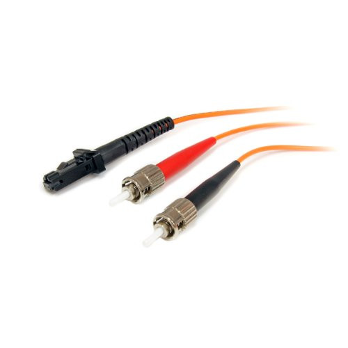 StarTech.com 1m Fiber Optic Cable - Multimode Duplex 62.5/125 - LSZH - MTRJ/ST - OM1 - MTRJ to ST Fiber Patch Cable