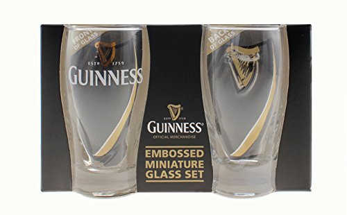 Guinness Mini Gravity Pint Glass, Set of 2 - Shot Glass Size