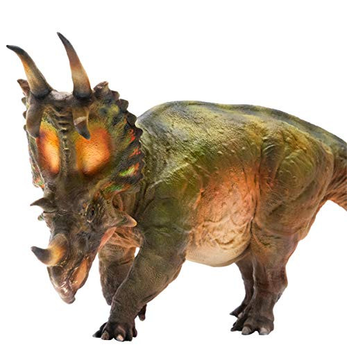 PNSO 5.9in Spinops Centrosaurus Styracosaurus Jurassic Dinosaur PVC Realistic Animal Models Educational Painted Figure Figurine Toys Dino Collector Decor Gift Birthday Party for Adult PNSO 5.9in Spinops Centrosaurus Styracosaurus Jurassic Dinosaur PVC Realistic Animal Models Educational Painted Figure Figurine Toys Dino Collector Decor Gift Birthday Party for Adult