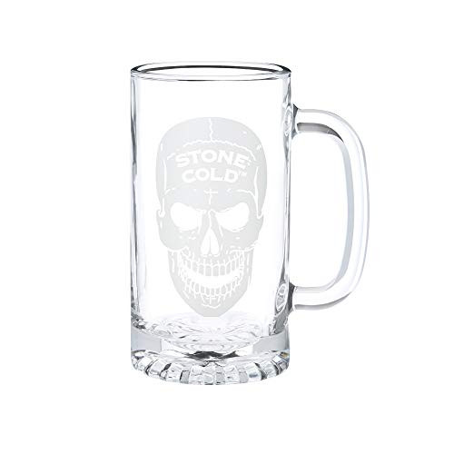 WWE Stone Cold Steve Austin 16oz. Glass Mug Black