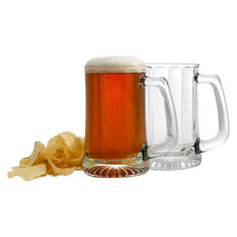 Luminarc Arc International Beer Glass, 14oz Set of 4, With Handle