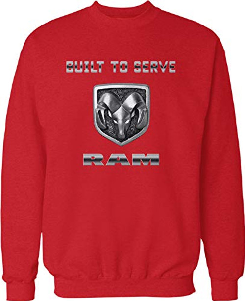 NOFO Clothing Co Guts and Glory RAM, RAM Trucks, Dodge Trucks Crew Neck Sweatshirt, XXL Red NOFO Clothing Co Guts and Glory RAM, RAM Trucks, Dodge Trucks Crew Neck Sweatshirt, XXL Red